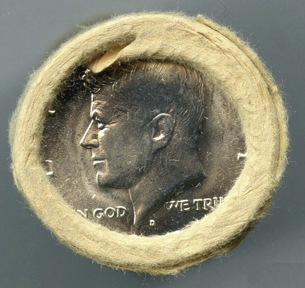 1971-D Kennedy Half Dollars 20-Coin Roll - Uncirculated - Denver Mint - B410