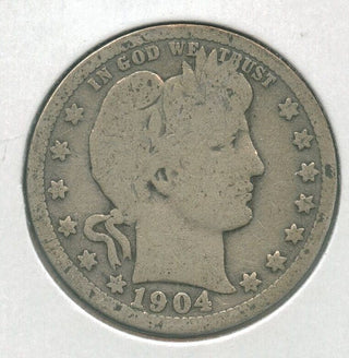 1904-P Silver Barber Quarter 25c Philadelphia Mint - KR146