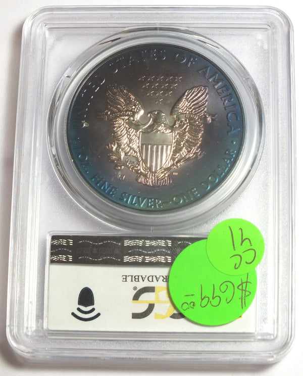 2011 American Eagle 1 oz Silver Dollar PCGS Genuine Questionable Color Unc CC41