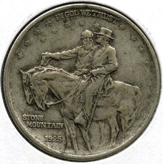 1925 Stone Mountain Memorial Silver Half Dollar - Commemorative Coin - G253