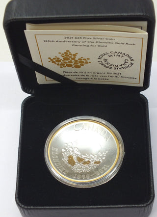 2021 Canada Klondike Gold Rush 125th Anniversary Curved 1 oz Silver Coin - C933
