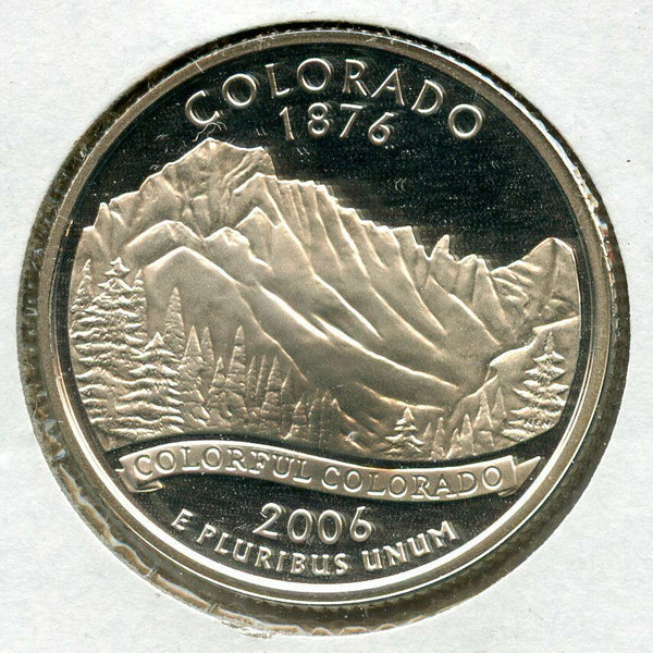 2006-S Colorado State Washington Quarter Silver Proof Coin 25c - JN127