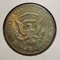 1966 Kennedy Silver Half Dollar 50c Coin Toned Toning - JN572