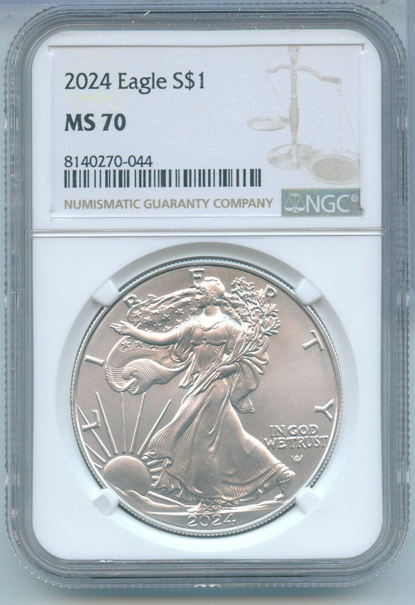 2024 American Eagle 1 oz Silver Dollar NGC MS70 - KR297