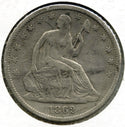 1862-S Seated Liberty Silver Half Dollar - San Francisco Mint - A791