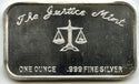 Samuel Morse American Inventor 999 Silver 1 oz Art Bar ingot Medal Justice B993