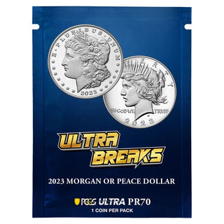 2023 Ultra Breaks Morgan or Peace Silver Dollar PCGS Ultra PR70 Certified JP515