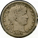 1903-O Barber Silver Quarter - New Orleans Mint - BT531