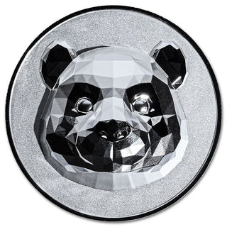 Panda 3D Ultra High Relief 1 Oz Silver Coin 2022 $1 Fiji OGP Box & COA - JP679