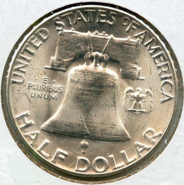 1955 Franklin Silver Half Dollar - Philadelphia Mint - Uncirculated - RC919