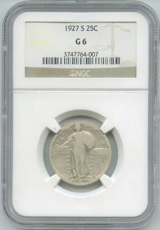 1927 Standing Liberty Silver Quarter NGC G6 Certified - DN652