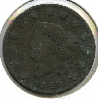 1822 Coronet Head Large Cent Penny - G805