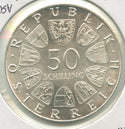 1972 Austria 100th Ann Institute Of Agriculture Silver 50 Schillings-KR511