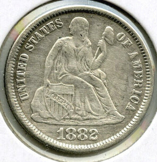 1882 Seated Liberty Silver Dime - Philadelphia Mint - G283