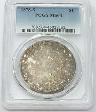 1878-S Morgan Silver Dollar PCGS MS64 Certified - San Francisco Mint - E546