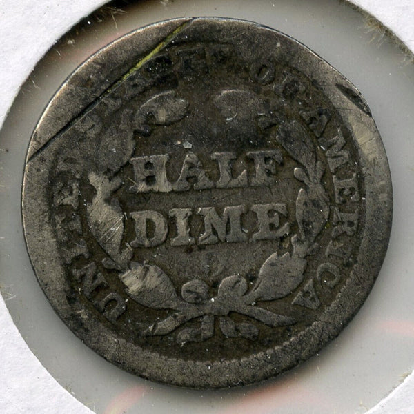 1855-O Seated Liberty Half Dime - Cull Coin - New Orleans Mint - A580