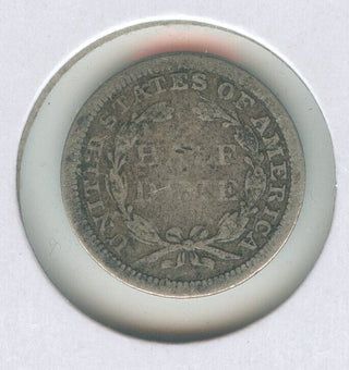 1854 P Silver Seated Liberty Half Dime Arrows Philadelphia Mint - ER147