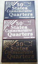 2007 State Quarters (3) Coin Sets - Philadelphia Denver Gold-plated - B481