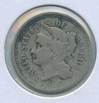 1867-P 3 Cent Nickel 3c Philadelphia Mint  - KR602