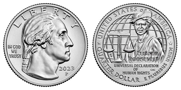2023-P Eleanor Roosevelt American Women Quarter 25C Unc Philadelphia Mint 015