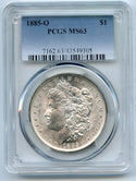 1885-O Morgan Silver Dollar PCGS MS63 Certified - New Orleans Mint - CC174