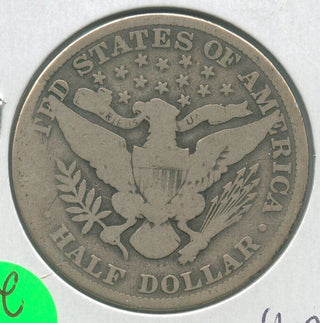 1909-P Silver Barber Half Dollar 50c Philadelphia Mint  - KR287