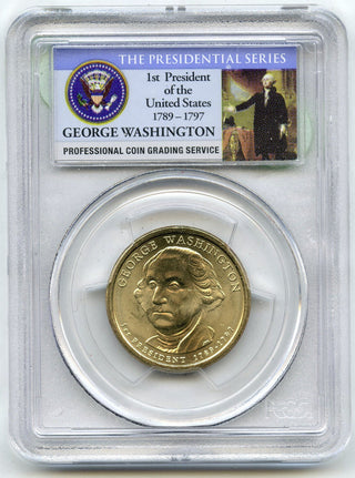 2007 George Washington Presidential Dollar PCGS MS64 Mint Error - E959