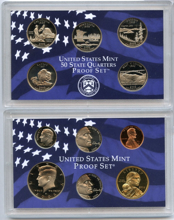 2005-S United States US Proof Set 11 Coin Set San Francisco Mint