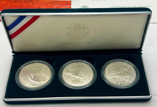 1994 US Veterans Commemorative Silver Dollars - 3-coin set - ER914