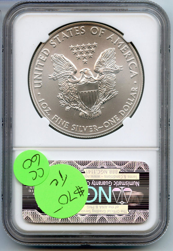 2011 American Eagle 1 oz Silver Dollar NGC MS70 Early Releases 25th Ann - CC60