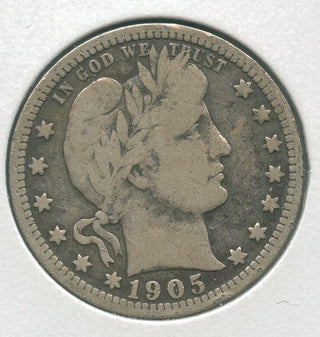 1905-P Silver Barber Quarter 25c Philadelphia Mint - KR148