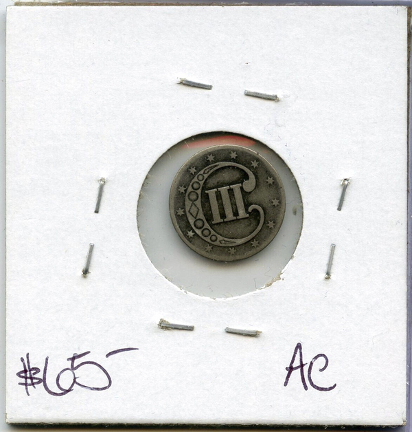 1853 3-Cent Silver Nickel - Three Cents - DM517
