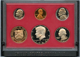 1982-S United States US Proof Set 5 Coin Set San Francisco Mint