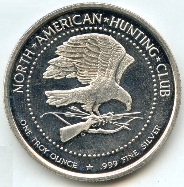 Bucks & Bulls 999 Silver 1 oz Medal Round NAHC North American Hunting Club CC832