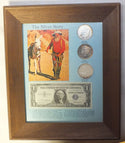 The Silver Story Coin & Currency Set Frame 1921 Morgan 1922 Peace - A421