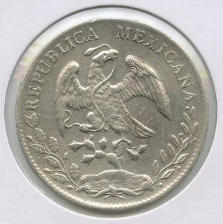 1888 CN AM Mexico Coin 8 Reales Culiacan Silver Coin -Moneda De Plata- DN198