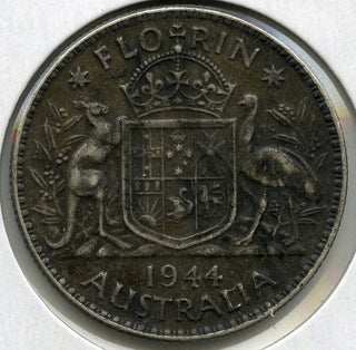 1944 Australia Silver Coin Florin - King George VI - G865