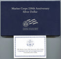 2005 Marine Corps 230th Anniversary Silver Dollar US Mint Commemorative - G959