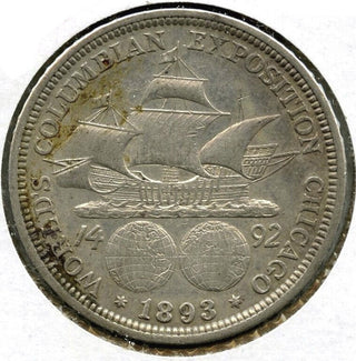 1893 Columbian Exposition Chicago Silver Half Dollar Commemorative Coin - A514