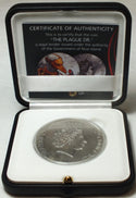 2021 Niue Plague Doctor Dr High Relief Antiqued 50 Grams .999 Silver Coin -DM44