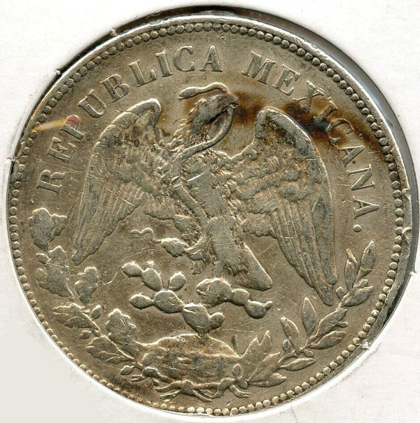 1908-Mo Mexico Silver Coin Un Peso - Libertad Plata - Republica Mexicana - A21