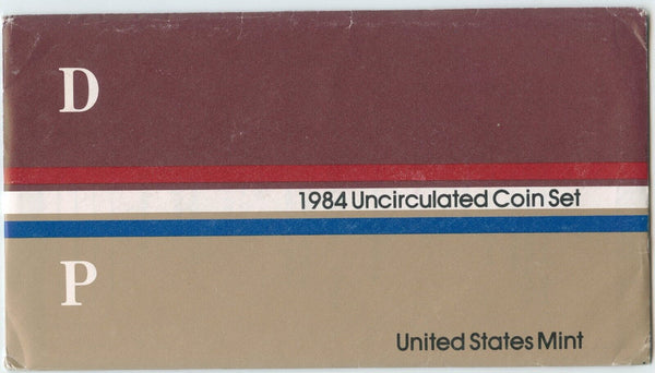 1984-P & D US Uncirculated Mint Set 10 Coin Set United States Philadelphia