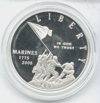 2005 Marine Corps Anniversary Silver Dollar US Mint Commemorative Coin -DN499
