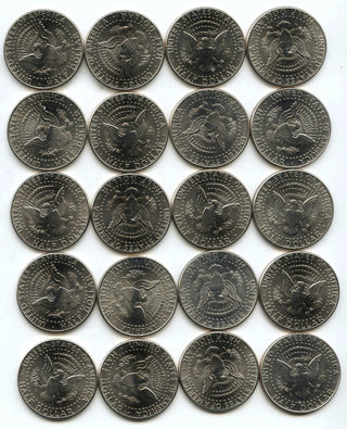 1994-D Kennedy Half Dollar 20-Coin Roll - Brilliant Uncirculated - Denver - B577