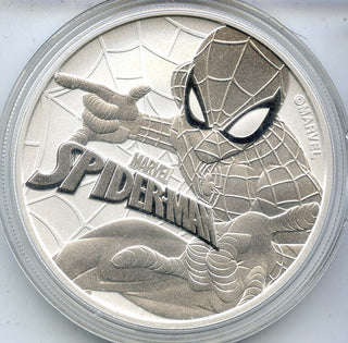 2017 Spider-Man Marvel Comics 1 Oz  Silver $2 Tuvalu Coin w/ Bag DM267