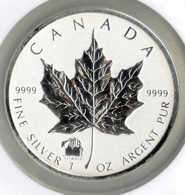 1998 - 2012 Canada Maple Leaf $5 Silver 1 oz Titanic Privy Coin Set NGC Gem H108