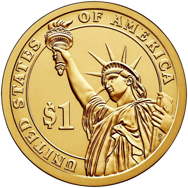 2016-D Richard M. Nixon Presidential Dollar US Golden $1 Coin - Denver Mint