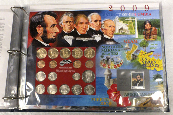 1965 - 2016 U.S. Uncirculated Coin Mint Sets Collection 68 Pages/Panels -DM352