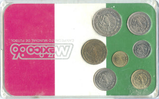 1986 Mexico 7 Coin Set - Estados Unidos Mexicanos - DN474