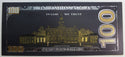 2009 Franklin Black & Gold $100 Federal Reserve Novelty 24K Foil Note LH103